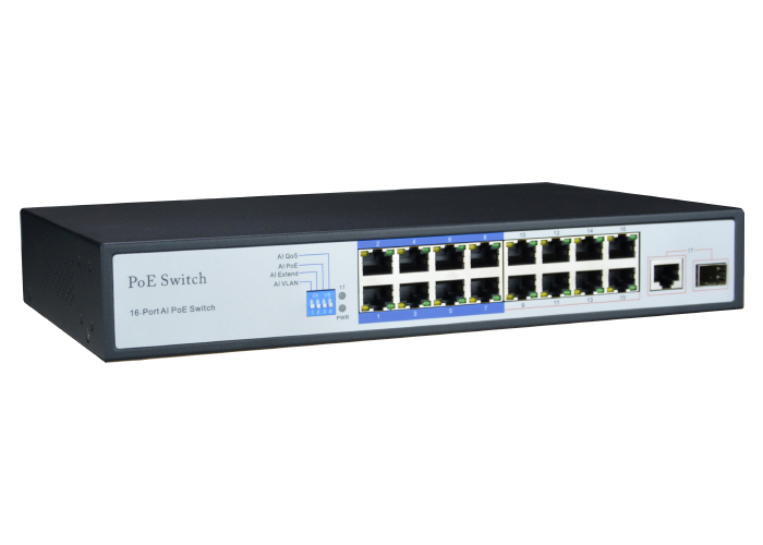 Switch POE 6 ports ethernet RJ45 pour caméra de surveillance IP